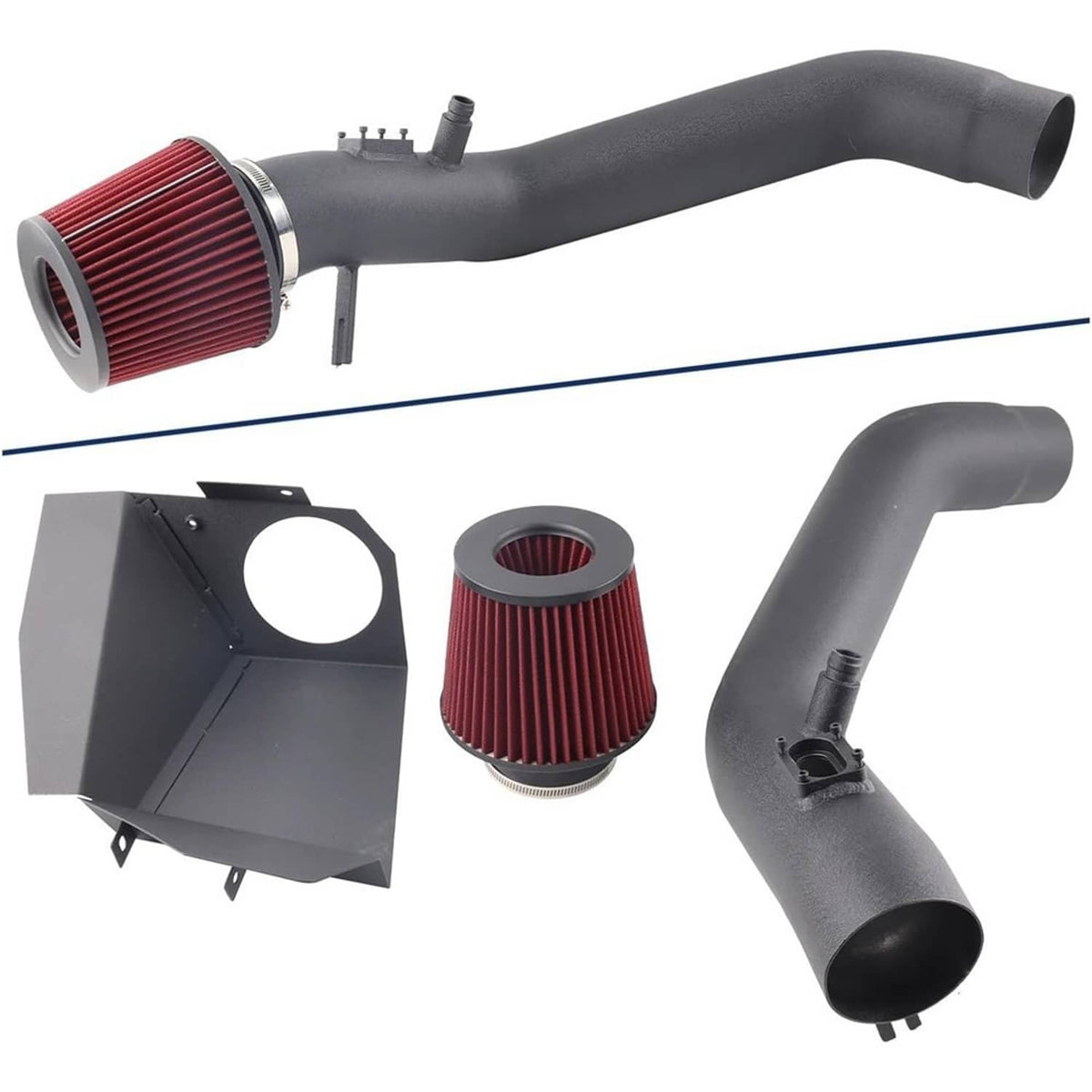 Solidspare Cold Air Intake System For 12-15 BMW 335i/14-16 435i M235i /16 M2 N55 3.0L Turbo