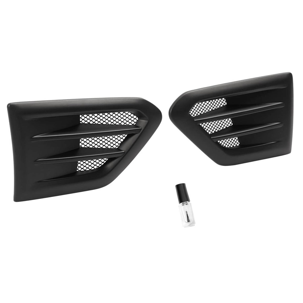 Solid Spare Pair of Fender Air Vent For Ford Ranger 2019-2023 USA Built Matte Black