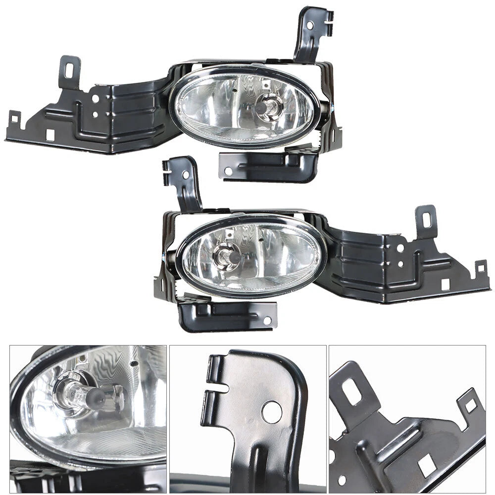For 2011-2012 Honda Accord Sedan Clear Fog Lights Bumper Driving Lamps+Switch