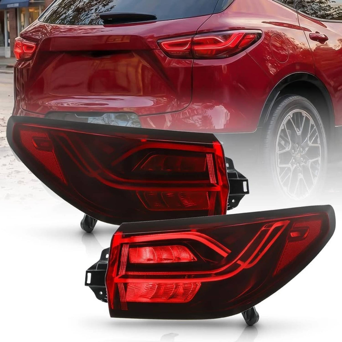 Solidspare Pair Right+Left LED Tail Lights For 2023-2025 Chevrolet Blazer 87836075 86508679