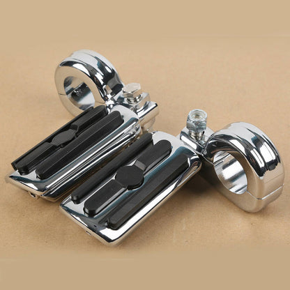 Solidspare 1-1/4" Highway Engine Crash Bar Footpegs Foot Pegs For Harley XL Road King Glide