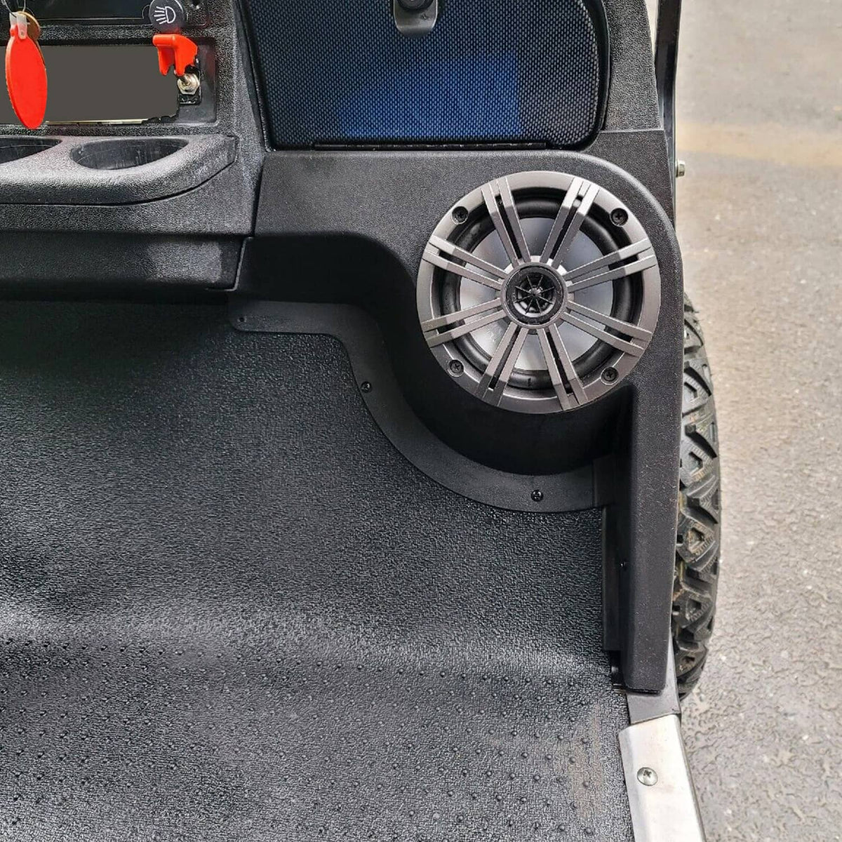 Solidspare For EZGO TXT Golf Cart Speaker Pods Fits 6.5" Speakers Audio Stereo Housings