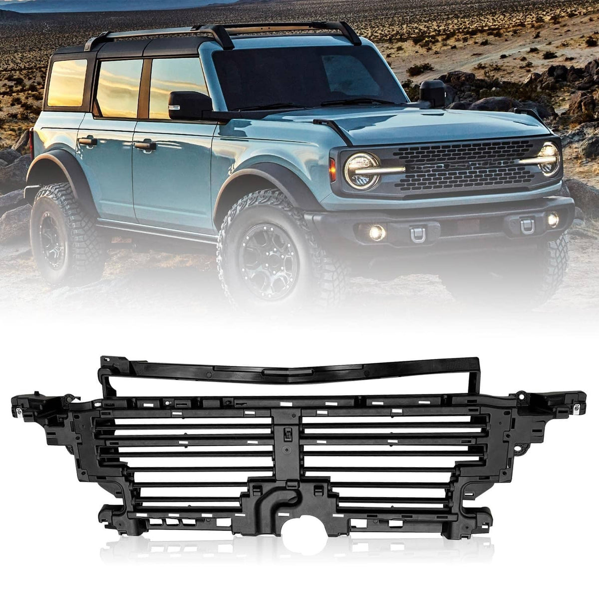 Solidspare Air Collecting Hood Grille Shutter W/ Motor P2DZ-16138-A For 2021-2023 Bronco