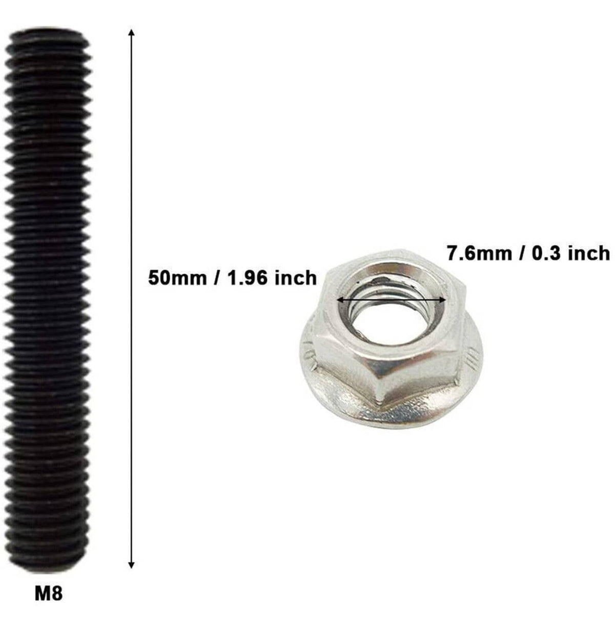 Solidspare Carbon Steel Bolts Exhaust Manifold Header Stud Kit For Ford F150 4.6L/5.4L V8