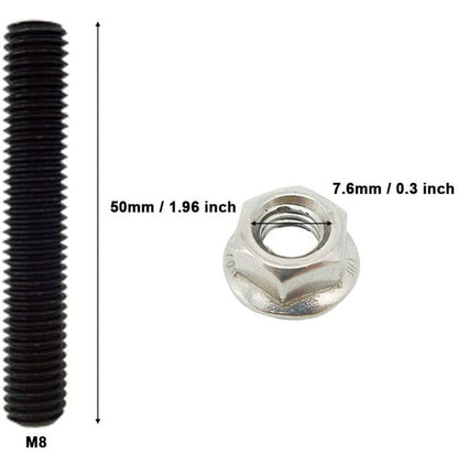 Solidspare Carbon Steel Bolts Exhaust Manifold Header Stud Kit For Ford F150 4.6L/5.4L V8