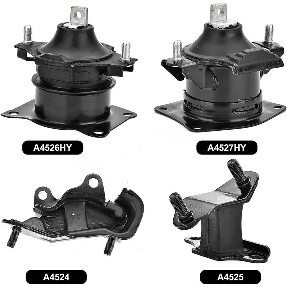 Solidspare 6PCS Engine Motor & Transmission Mount Set For 2003-2007 Honda Accord 2.4L Auto