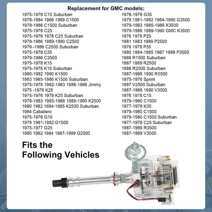 Solidspare New HEI Distributor For V8 CHEVY 396 427 283 305 307 327 350 454 400 SBC BBC