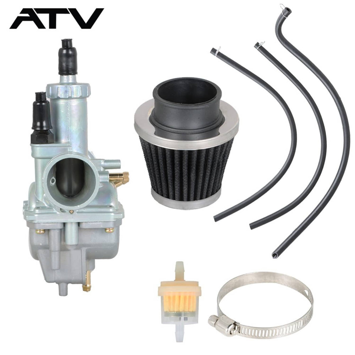 Solidspare Carburetor & Air Filter For Kawasaki Bayou 250 KLF250A Bayou 220 KLF220A 88-02