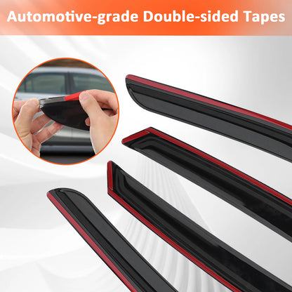 For 2018-2022 Honda Accord Sedan 4-Door Window Visor Vent Rain Guards Deflector