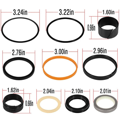Solidspare 1543252C1 G109452 G105548 Hydraulic Cylinder Seal Kit for Case 1.5"Rod x 3"Bore