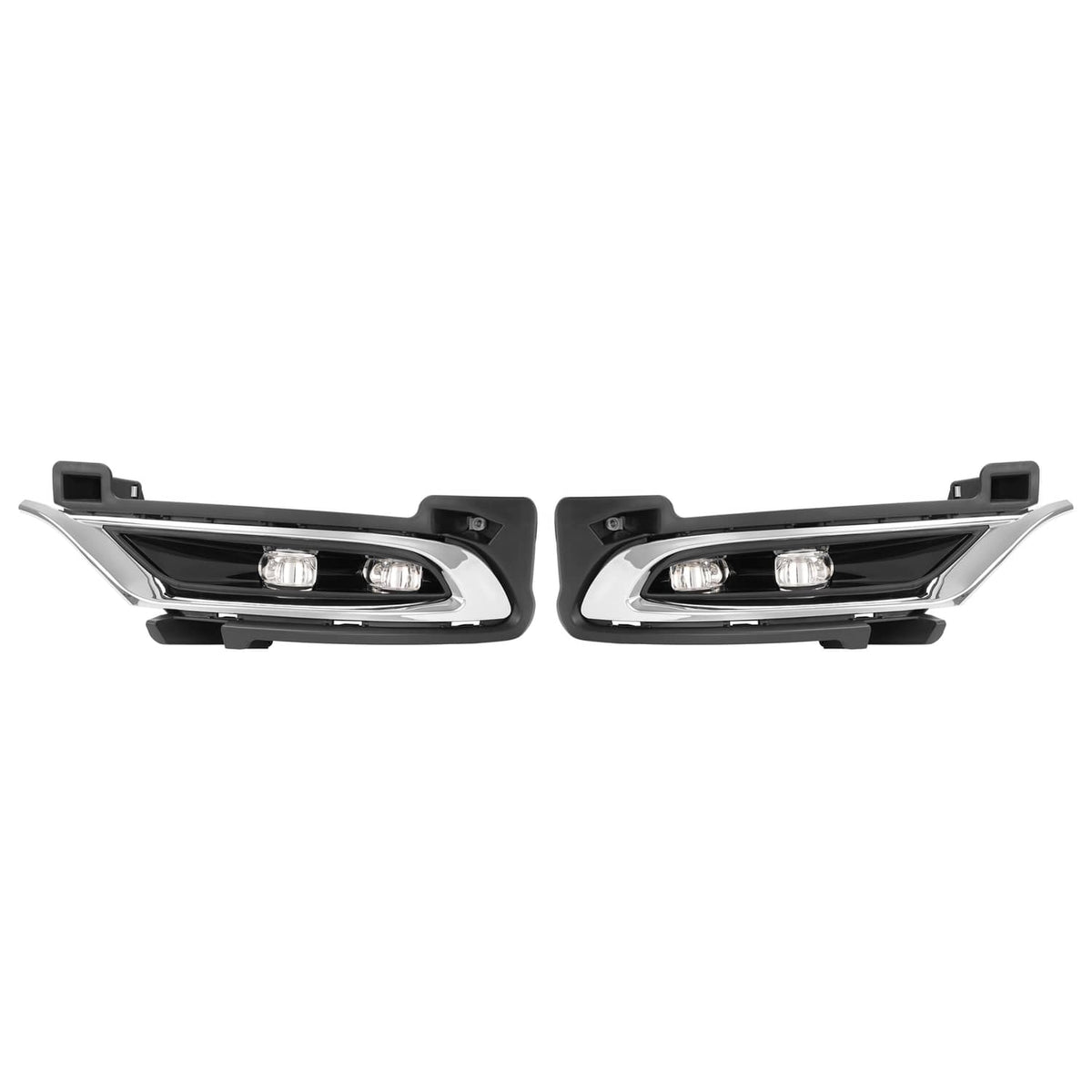 Solid Spare Pair LED Chrome Fog Lights Driver Passenger Side For Chrysler 300 2015-2024 2021