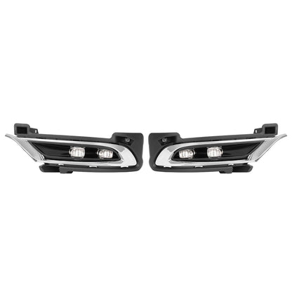 Solid Spare Pair LED Chrome Fog Lights Driver Passenger Side For Chrysler 300 2015-2024 2021