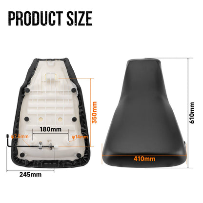Solidspare Fit for Honda TRX350 FE FM TE TM Rancher 350 Complete Seat Black / 77100-HN5-670