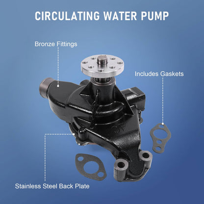 Solidspare For MerCruiser Circulation 4.3L 5.0L 5.7L Water Pump 18-684M 60658 With Gasket