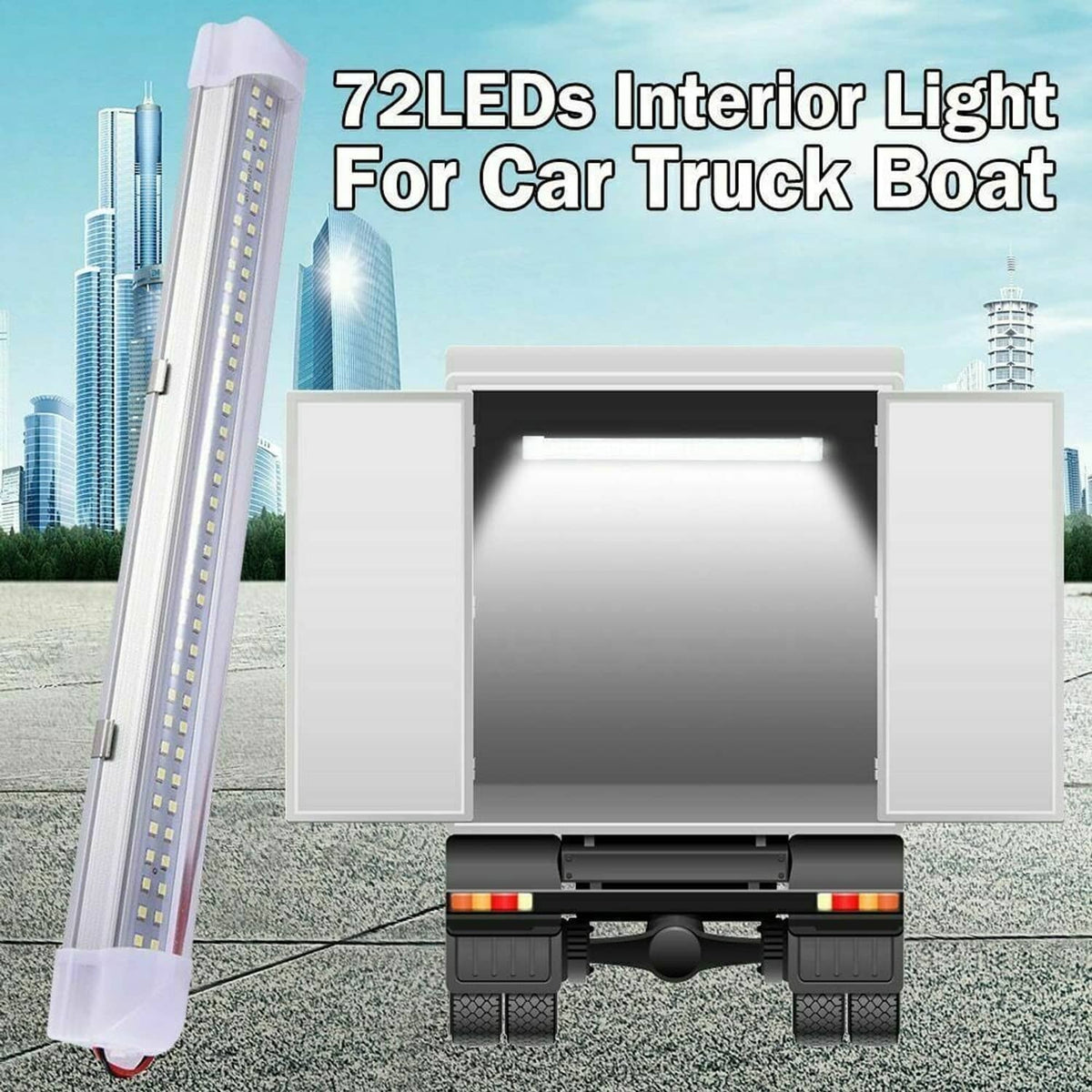 Solidspare 4Pcs 12V 108LED RV Ceiling Dome Light LED Interior Lighting for Trailer Camper