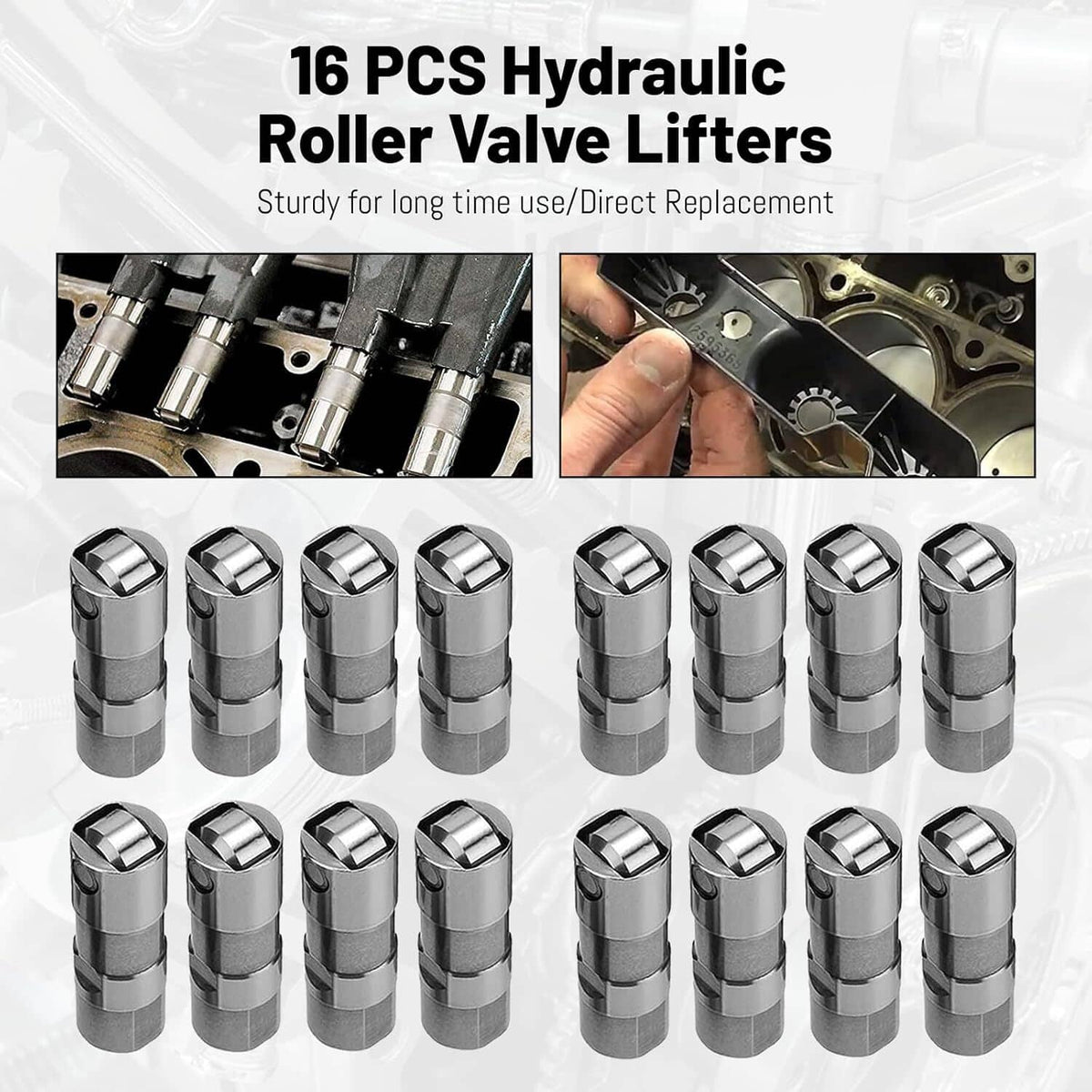 Solidspare Set GM LS7 Lifters & Guide Trays For Chevy GMC LS/LQ 4.8 5.3L 5.7L 6.0L 6.2L