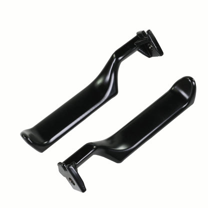 Solidspare Set(2) Metal Inside Door Handles LH&RH For 87-96 Ford F150 F250 F350 Truck Black