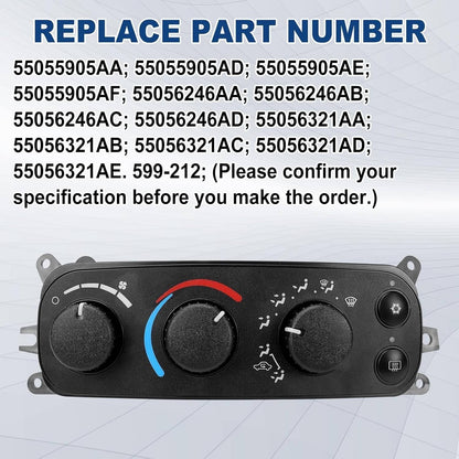 Solidspare A/C Heater Climate Control Module 599-212 For 2002-2005 Dodge Ram 1500 2500 3500