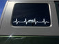 EKG Heartbeat Vinyl Decal 22.5" x 4" for Wrangler TJ YJ CJ Sport Sahara SE S X