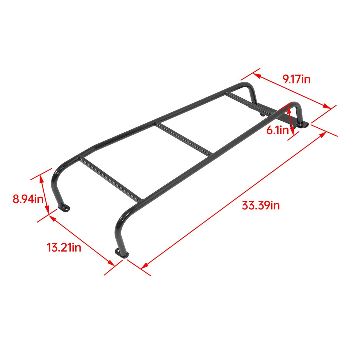Solid Spare Steel Rear Access Roof Rack Ladder For Land Rover Discovery Series 1 & 2 94-04