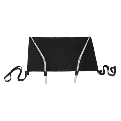 Solidspare Black Boat Sun Shade 304 Stainless Steel+Fabric Canopy For Universal Boat