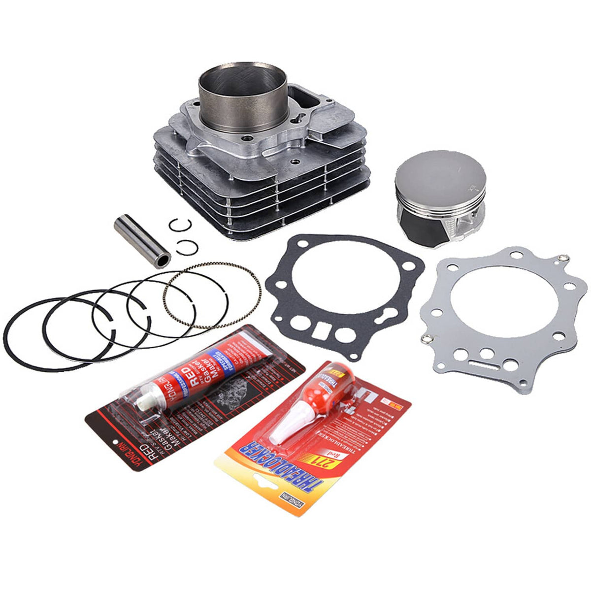 Solidspare Top End Rebuild Kit Cylinder Piston Gaskets Kit For 1998-2004 Honda Foreman 450