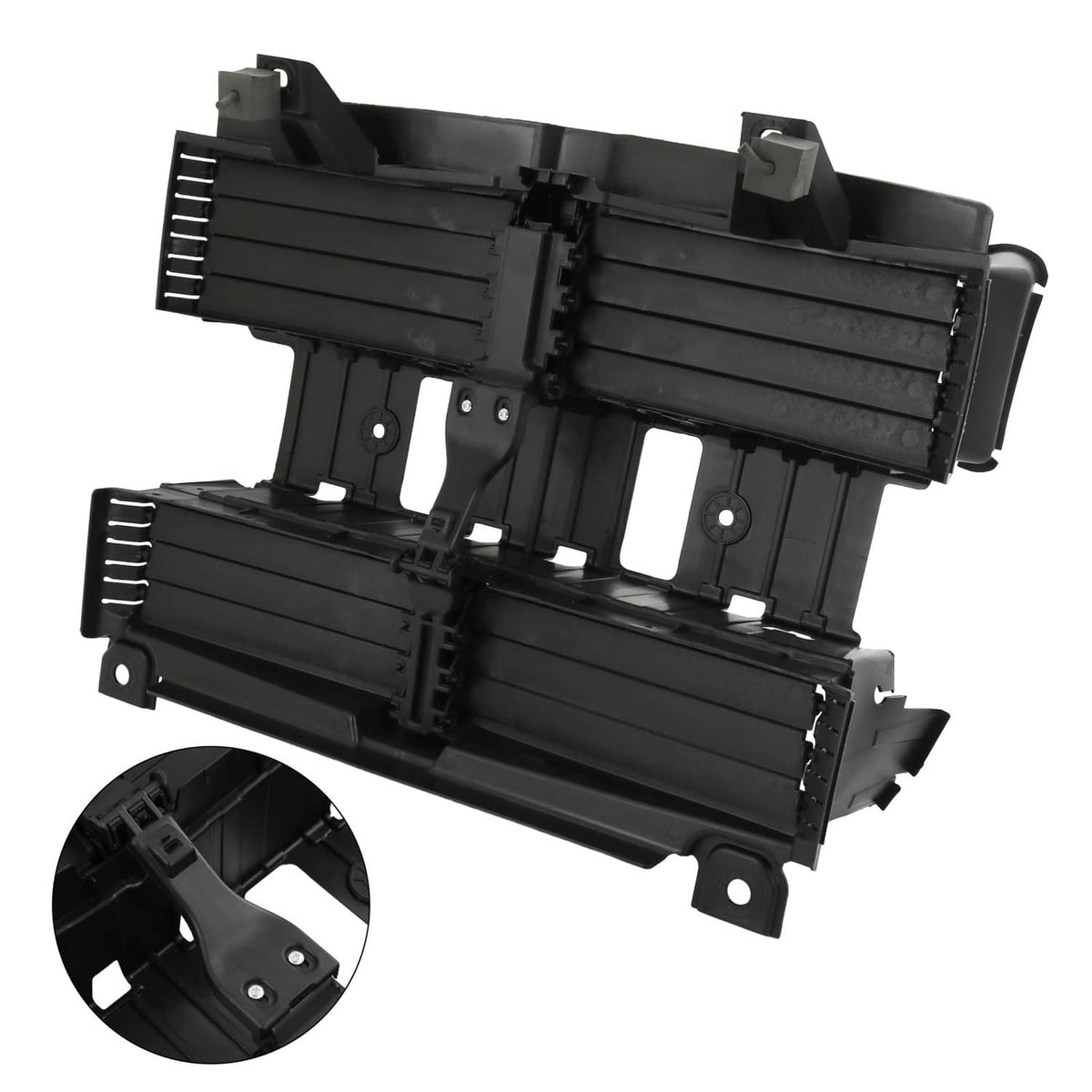 Solidspare Front Shutter Assembly Radiator with Motor Fit 2018-2022 Ford Mustang JR3Z8475F