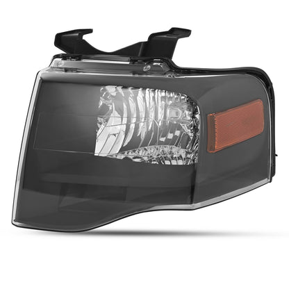 Solid Spare Left For Ford Expedition 2007-2014 Headlight W/bulbs Amber Reflector 7L1Z13008DB