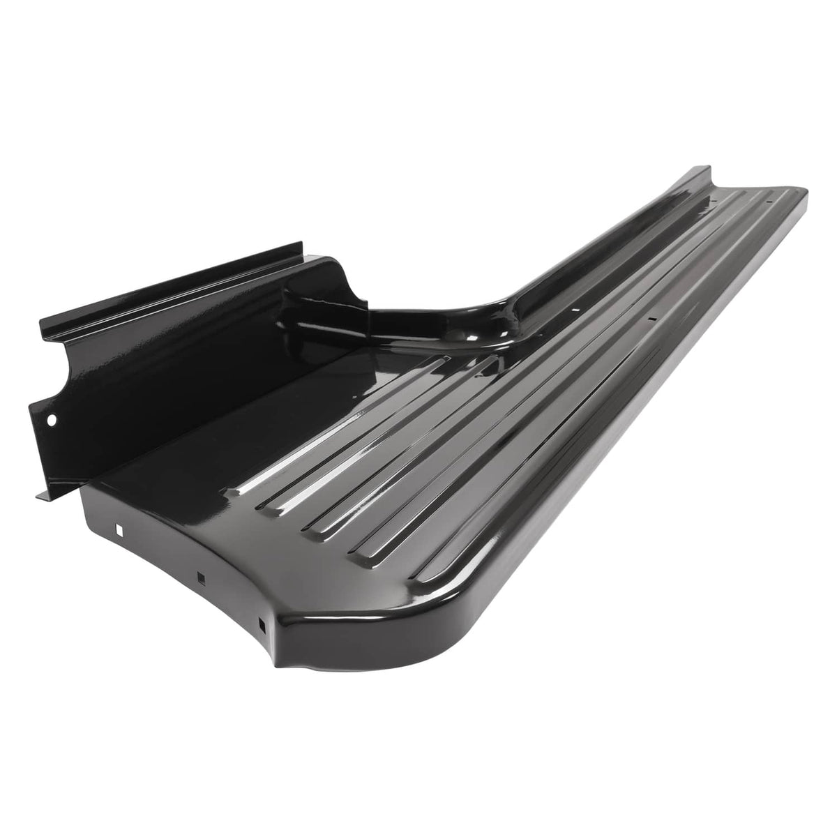 Solid Spare Black Steel Running Boards For 1953-1956 Ford F-100 F100 Pickup Truck Short Bed