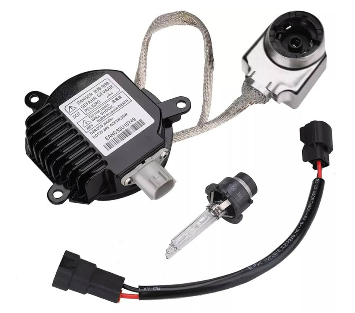 Solidspare HID Xenon Headlight Ballast w/ Igniter Cord Bulb For Nissan Infiniti 28474-89904
