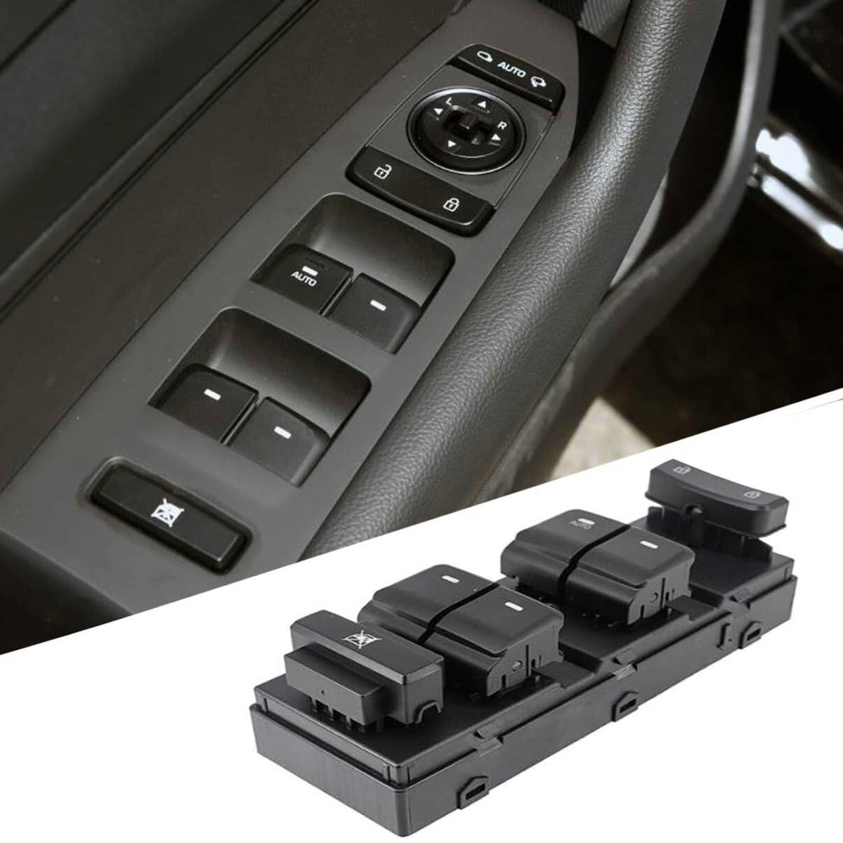 Solid Spare Front Left Driver Power Window Switch For Hyundai Sonata 2015-2019 93570-C1000