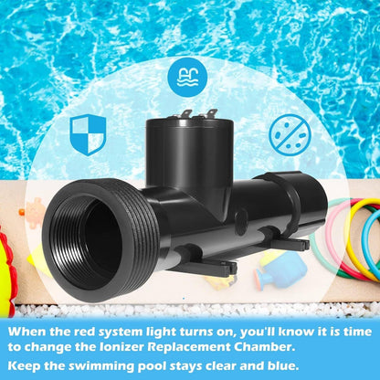 Solid Spare 4CH4002R Power Ionizer Replacement Chamber for Swimming Pool Treatment System