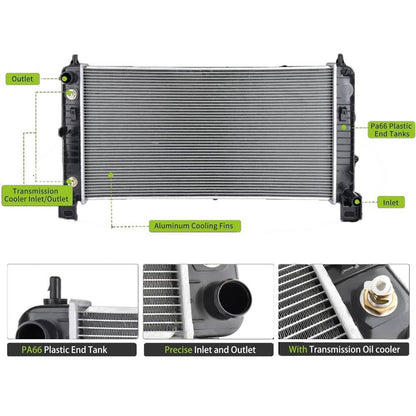 Solidspare Radiator for 2007-2013 Chevrolet Avalanche 5.3L 6.0L CU2423 Aluminum 34" Core
