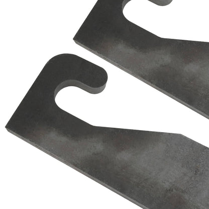 Solidspare 2PCS Quick Attach With Wear Ears Loader brackets Coupler For JRB 416 Blank Steel