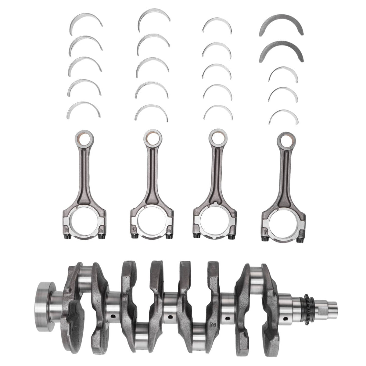 Solidspare Crankshaft & Main Rod Bearing Set for Hyundai Kia 1.6L Turbo Engine Rebuild Kit