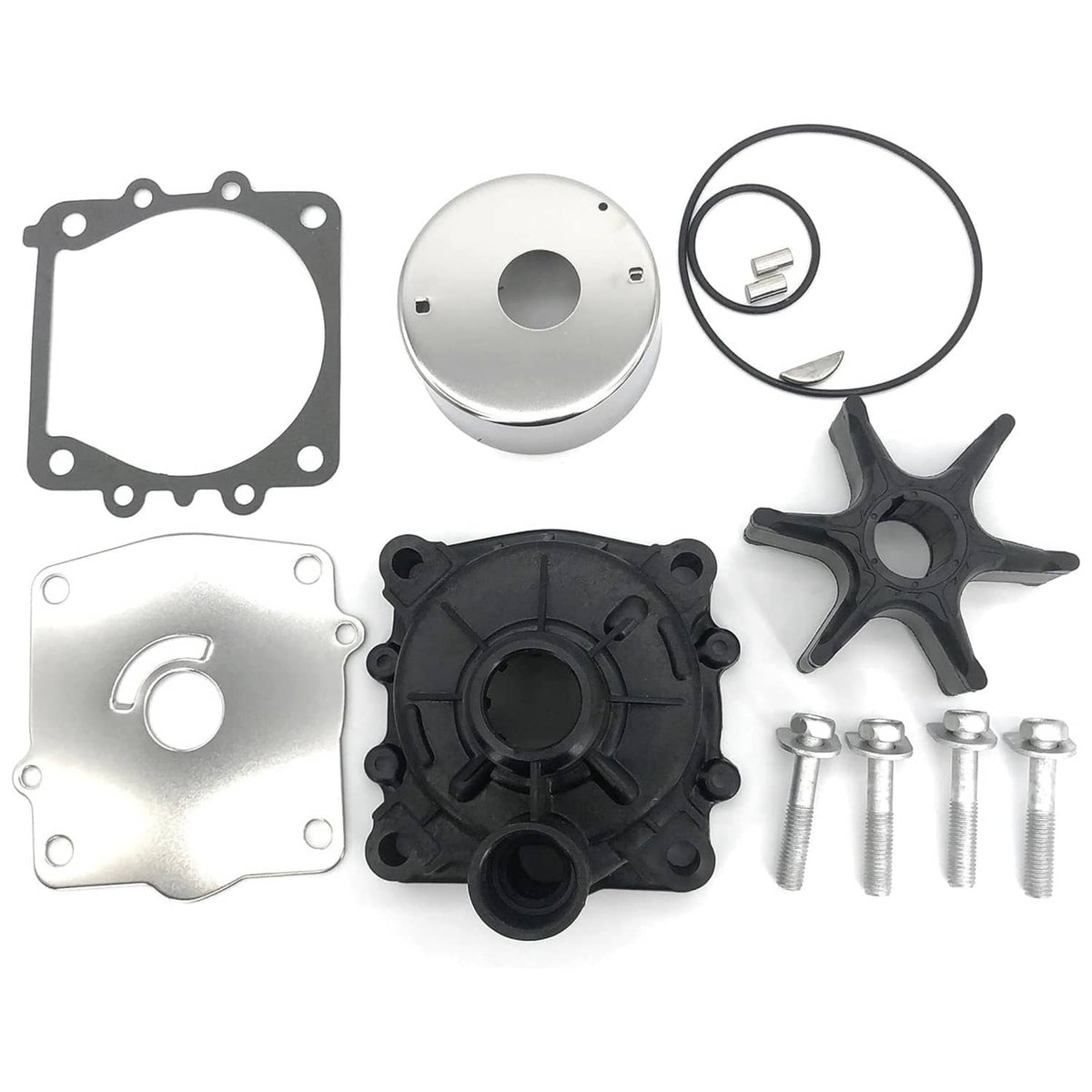 Solid Spare New Water Pump Impeller Kit Replaces Yamaha 6E5-W0078-A1-00 6E5-W0078-01 18-3373