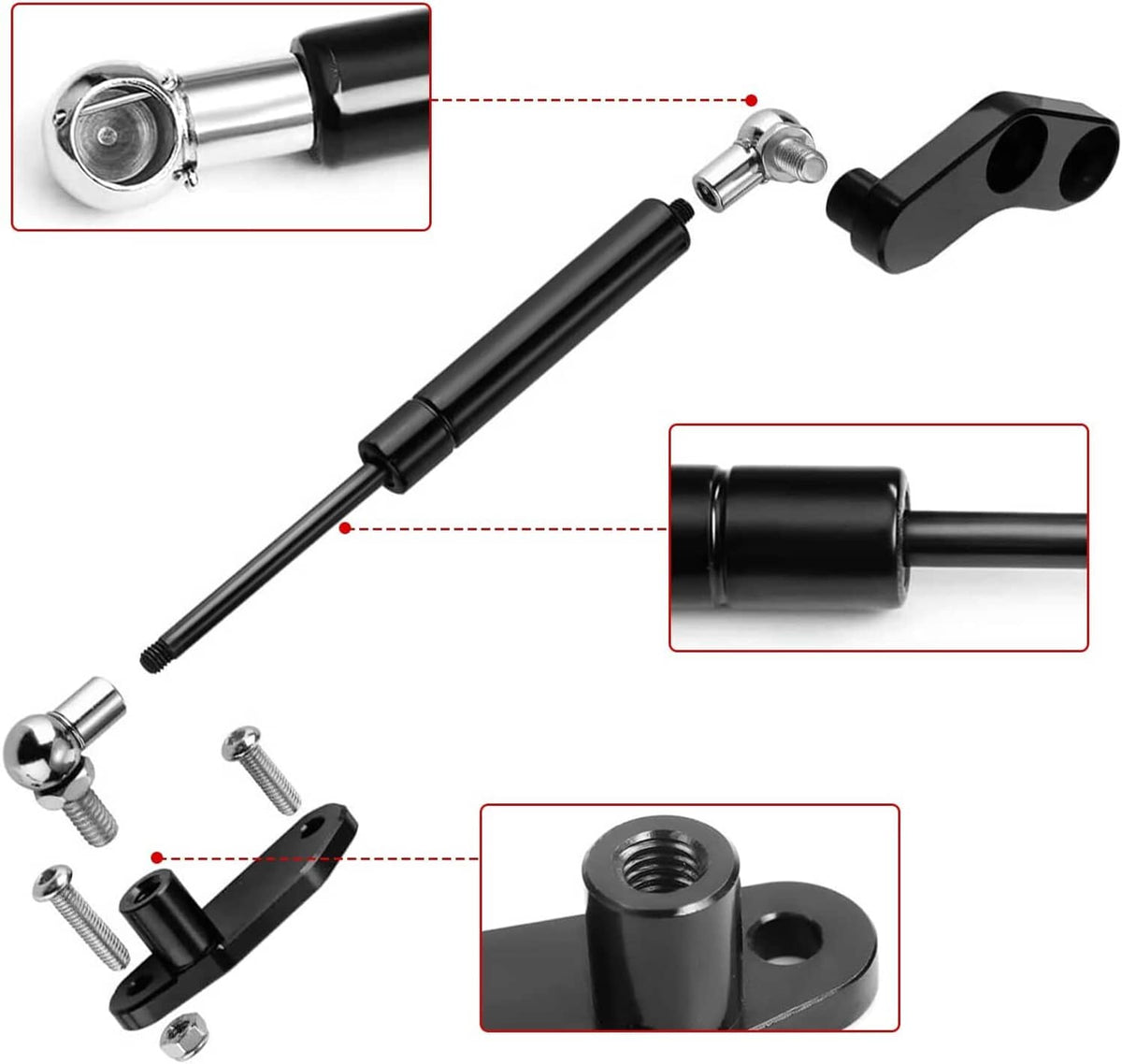 Solidspare Door Opener Kits Door Shocks Struts Fit for 17-22 Can Am Maverick X3 Front Rear