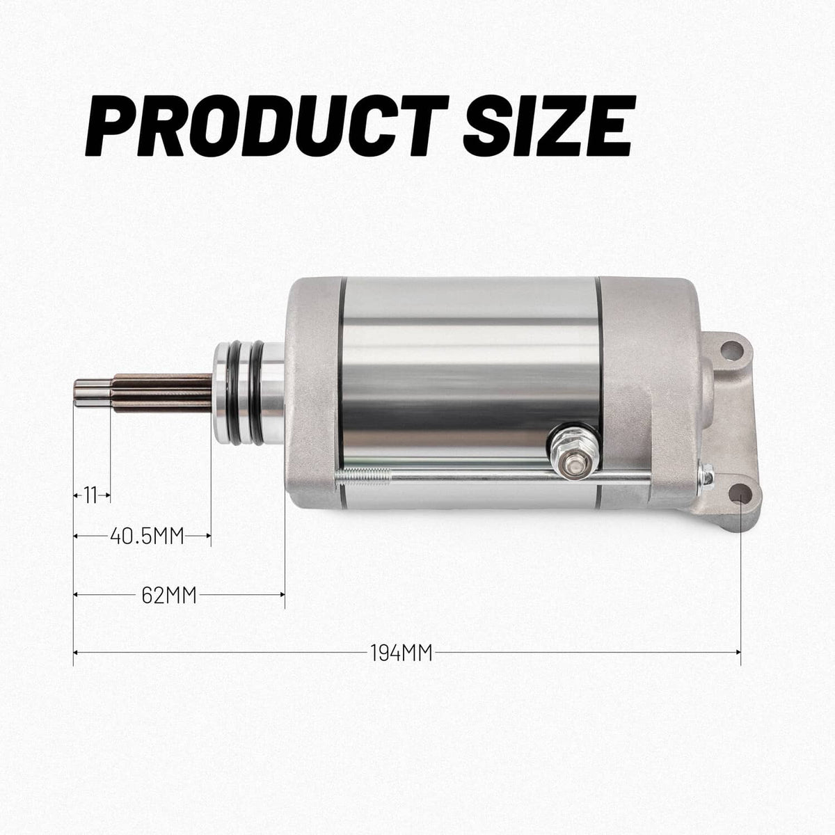 Solidspare 9T 12V CW Starter Motor Fits for Polaris Ranger 1000 2020-2024 4014548 4014037