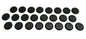 (24) Body Floor Pan DRAIN PLUGS for 1987-1995 Jeep Wrangler YJ - All Trim Levels