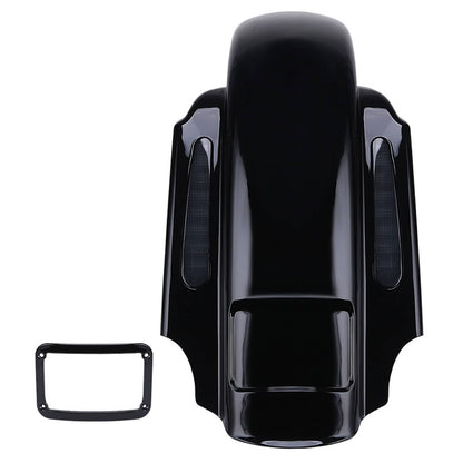Solidspare 4" CVO Rear Fender Stretched Extended Fit for Harley Touring 1993-2008 LED Light