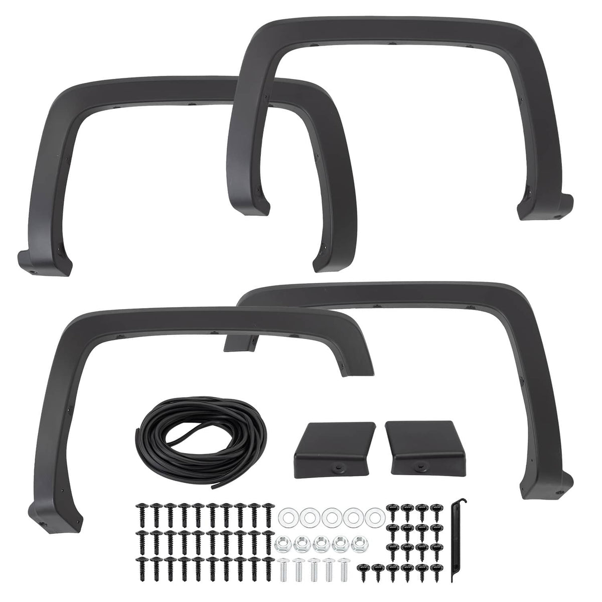 Solidspare Fender Flare Kits For 2014-2018 Chevy Silverado 1500 / 2015-2019 2500HD 3500HD
