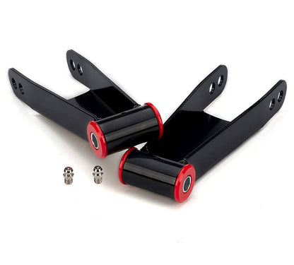 Solidspare 3 inch Rear Drop Shackles For 01-10 Chevy GMC Sierra Silverado 1500HD 3500HD 2WD