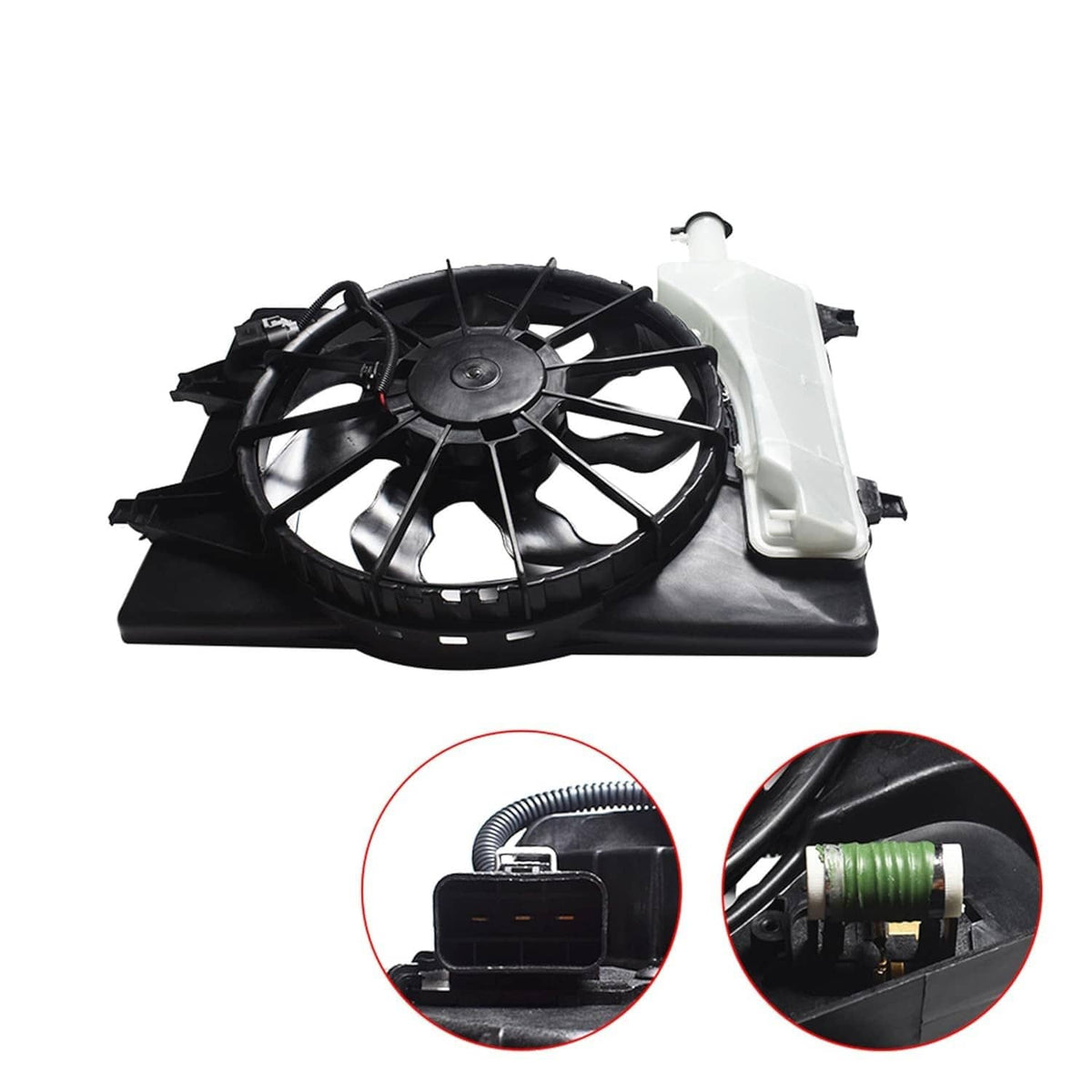 Solidspare Engine Radiator Cooling Fan for 2017-20 Hyundai Elantra 2019-2022 Kia Forte 2.0L