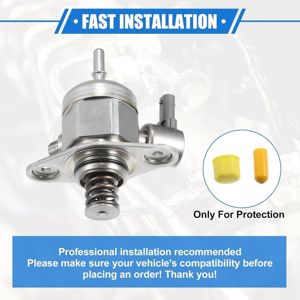Solidspare High Pressure Fuel Pump For Mini Cooper 2012-2016 1.6L Turbocharged 13517630644