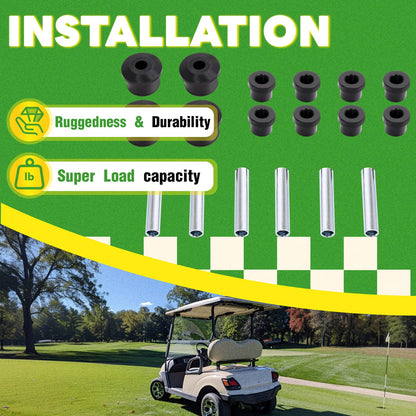 Solidspare For EZGO RXV 2008-UP Gas & Electric Golf Cart Rear Leaf Spring Bushing Kit 18PCS
