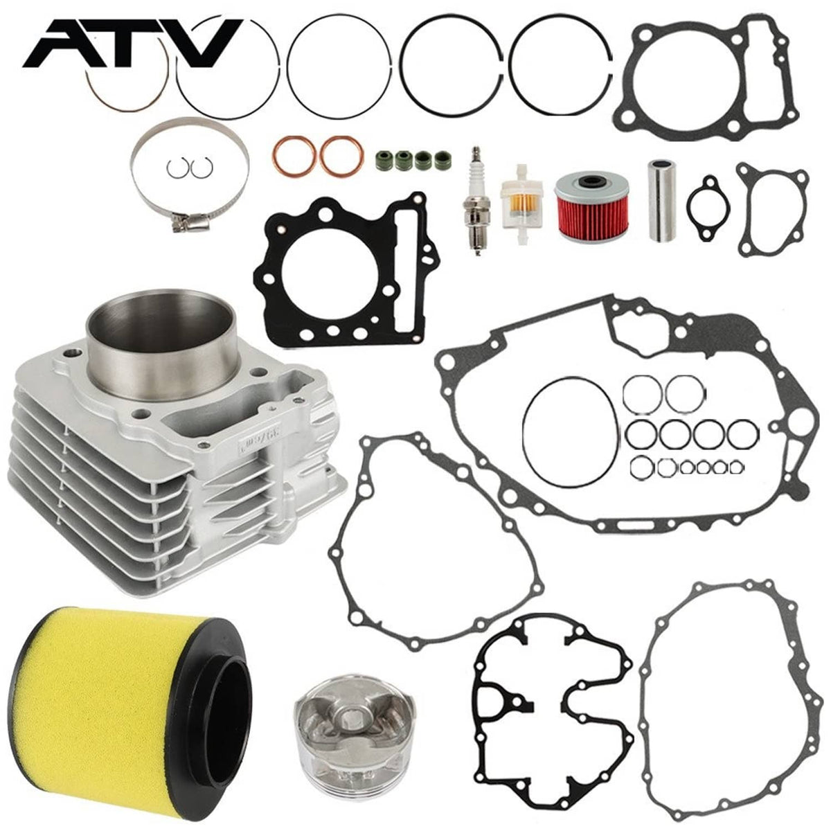 Solidspare For Honda Trx400ex SporTrax Motor Engine Rebuild Cylinder Piston Kit 1999-2008