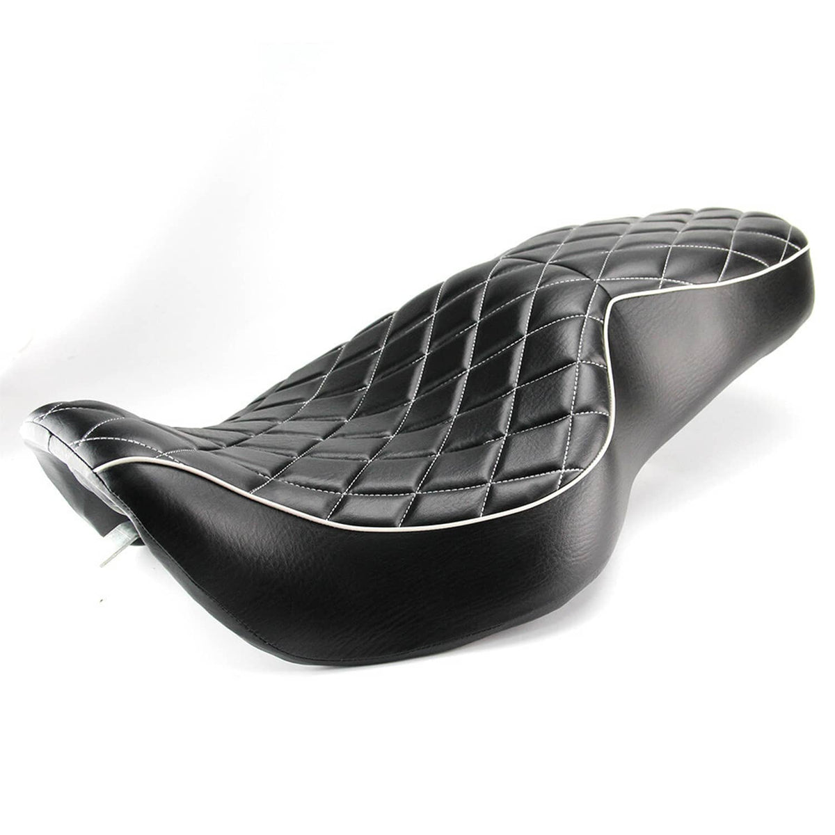 Solidspare Two-up Driver Passenger Seat Black Cushion Fits For Harley Road King 97-07
