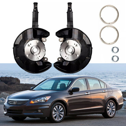Solidspare For Honda Accord 2.4L 3.5L 2008-2012 Front Steering Knuckle & Wheel Hub Bearing
