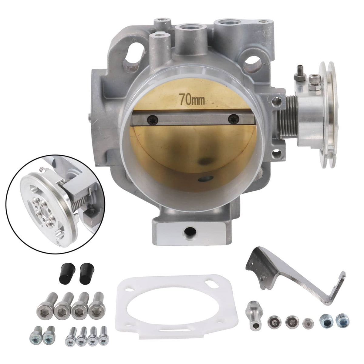 Solidspare 70mm Throttle Body New Fit K-Series K20 K24 RBC/RRC/PRB/PRC Dual bolt pattern