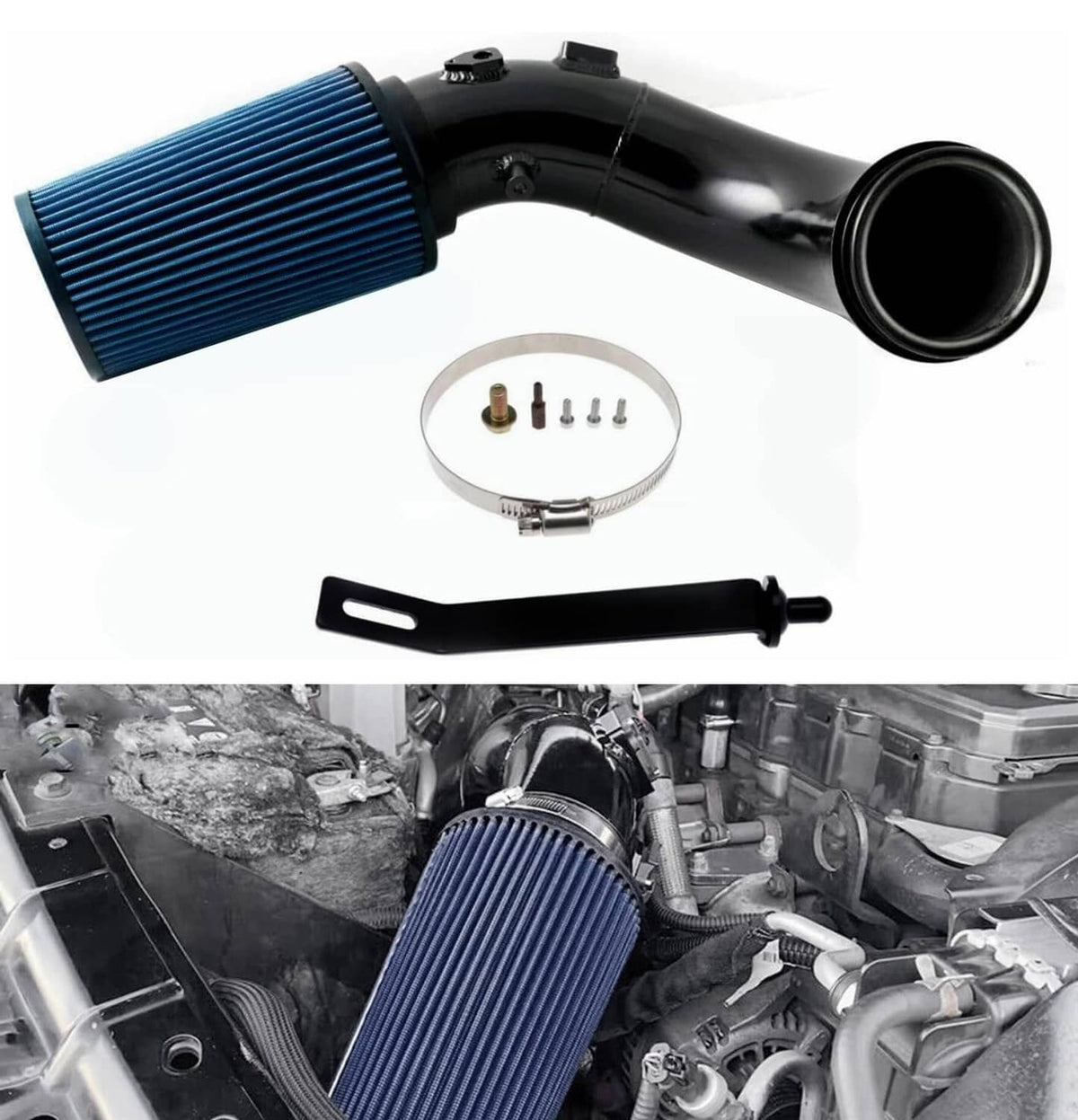Solidspare Cold Air Intake Pipe Kit For 2007.5-2012 Dodge Ram 2500 3500 6.7L Cummins Diesel